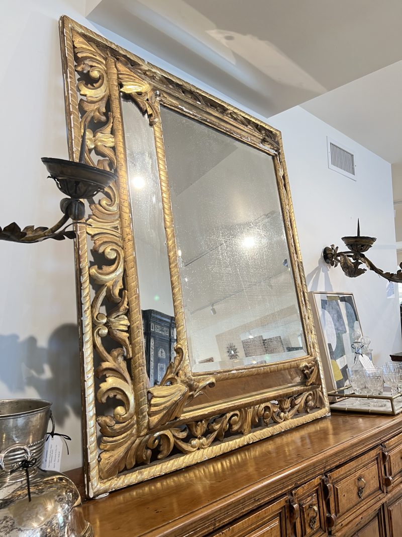 19th Century Louis XVI Gilded Antique Mirror - Image 4