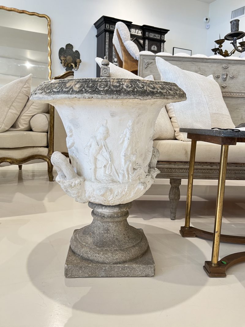 Antique Swedish Pr of Jardinieres - after the Borghese Vase - Image 2
