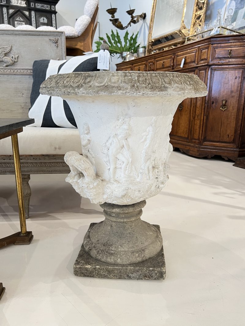 Antique Swedish Pr of Jardinieres - after the Borghese Vase - Image 5