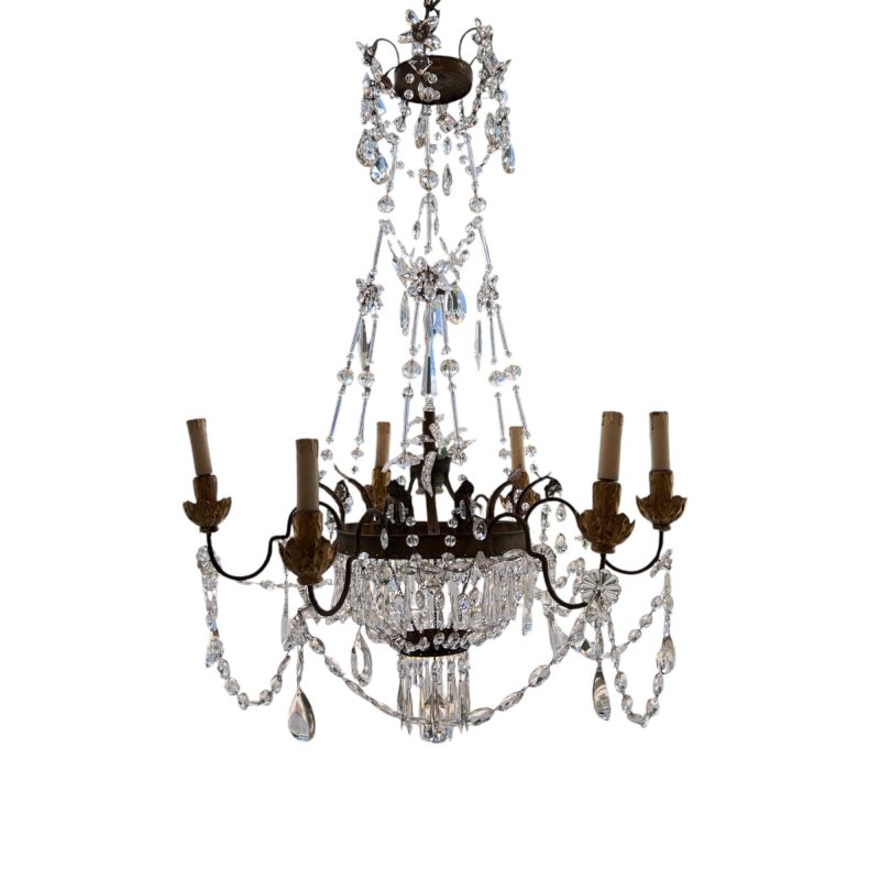 18th Century Italian Antique Chandelier from Genoa