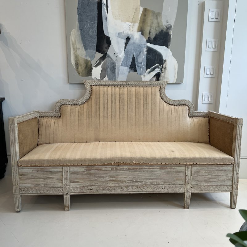 19th Century Swedish Neoclassical Antique Bench - Image 2