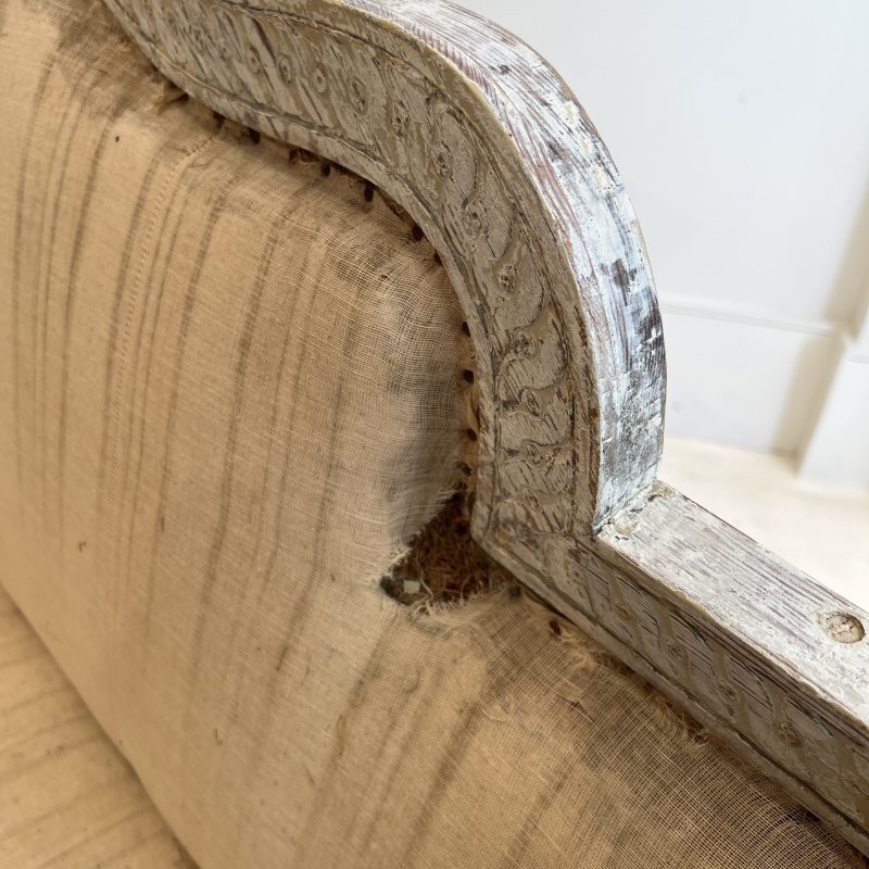 19th Century Swedish Neoclassical Antique Bench - Image 7