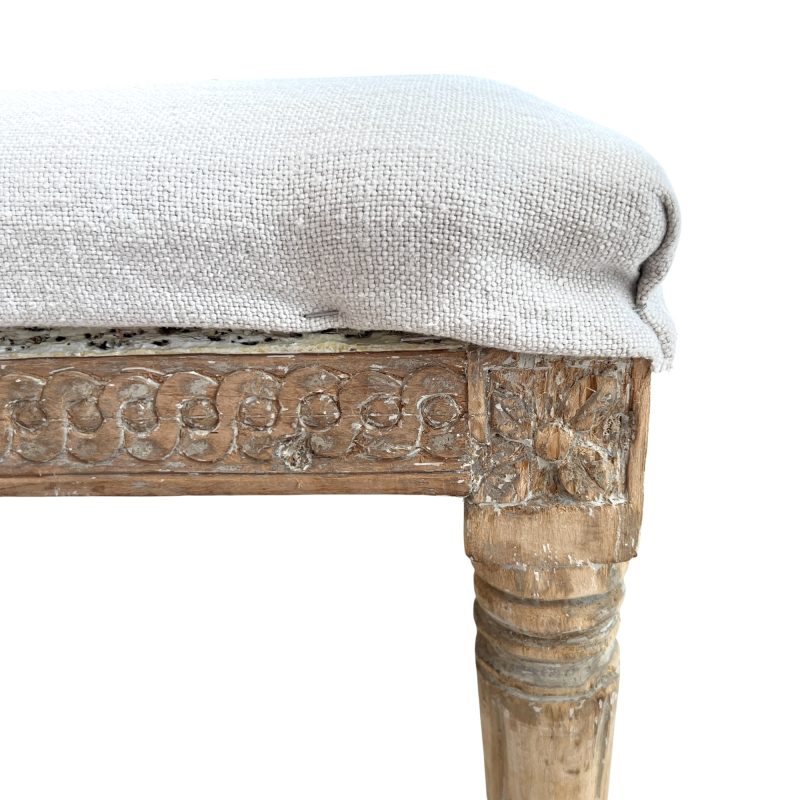 19th Century Swedish Gustavian Antique Tabouret - Image 5