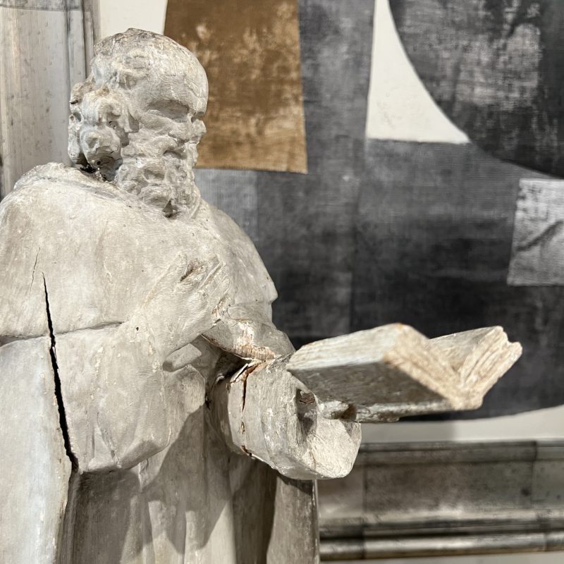 19th Century Italian Hand-Carved Wood Statue - Image 5