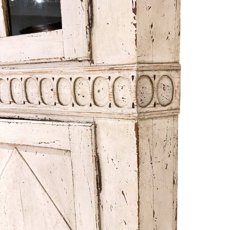 18th Century Swedish Gustavian Corner Antique Cabinet - Image 7