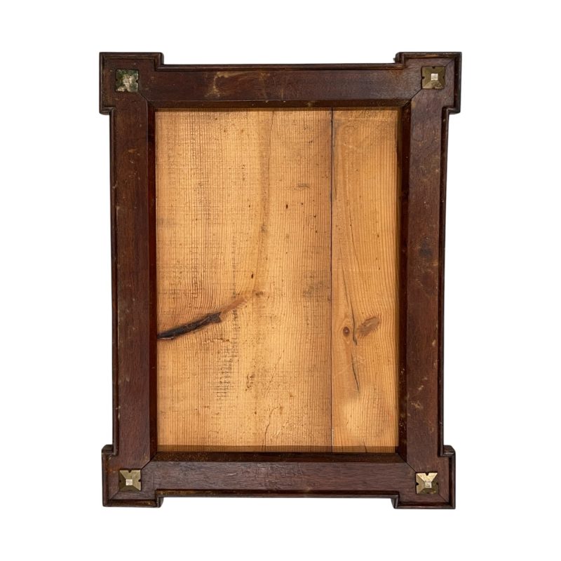 Antique French Directoire Walnut Frames with Brass - 3 - Image 6