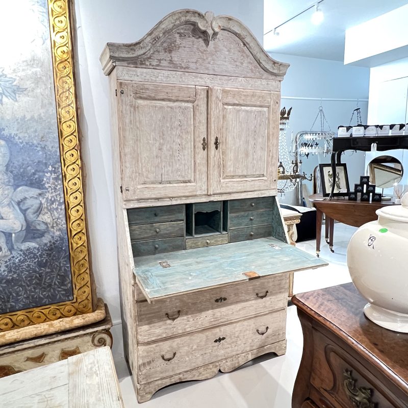 19th Century Swedish Tall Case Antique Secretaire - Image 2