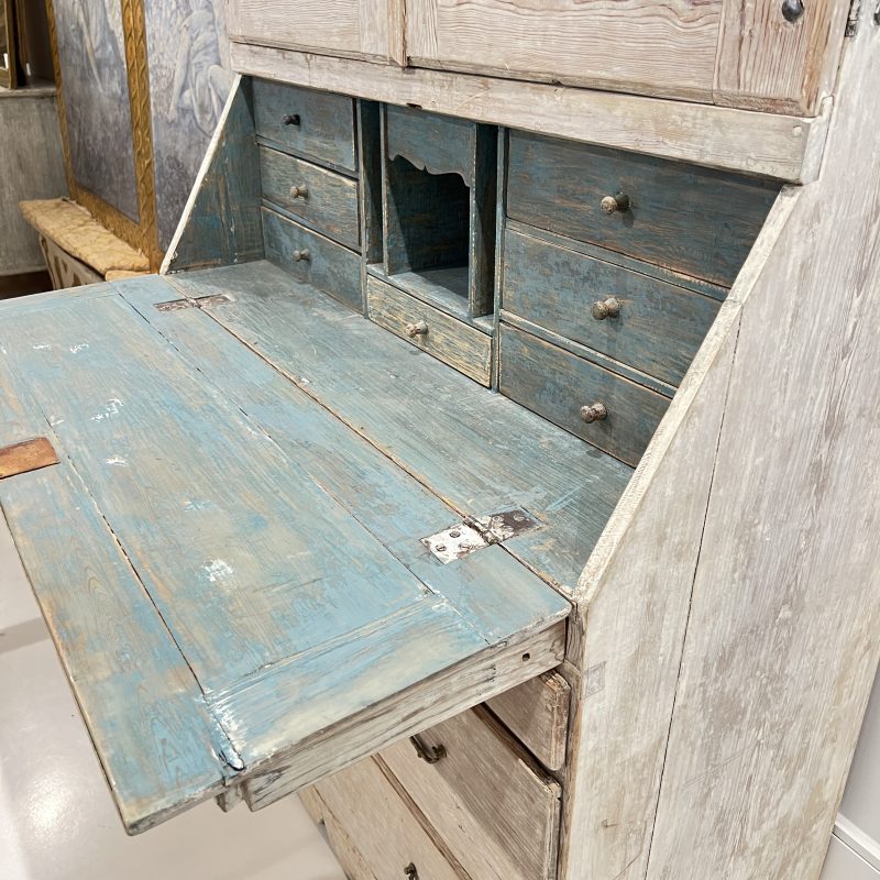 19th Century Swedish Tall Case Antique Secretaire - Image 8
