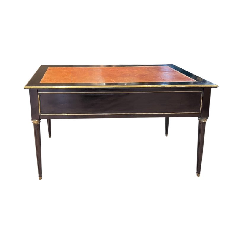 19th Century French Louis XVI Ebonized Antique Desk or Bureauplat - Image 4
