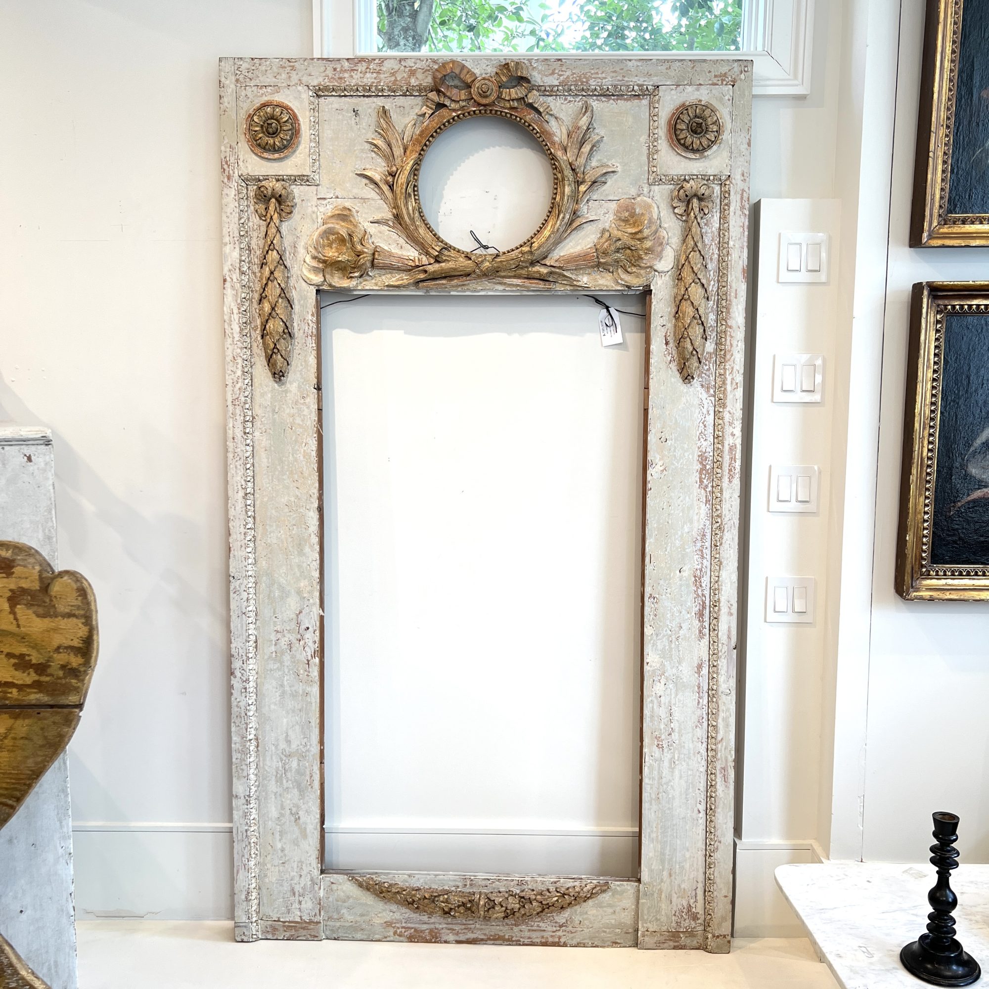 18th Century Swedish Antique Trumeau - Image 2