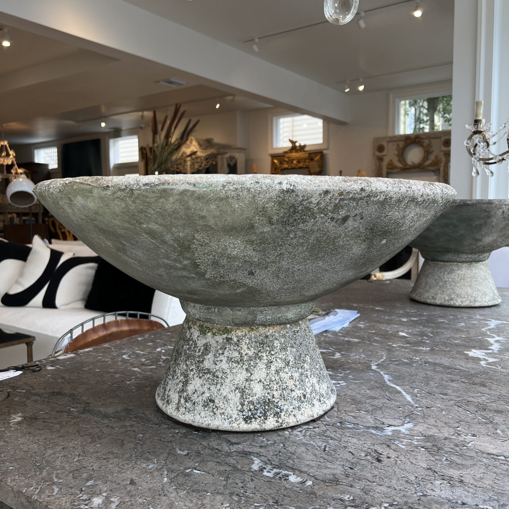 Antique French Pair of Willy Guhl Jardinieres on Stands - Image 5