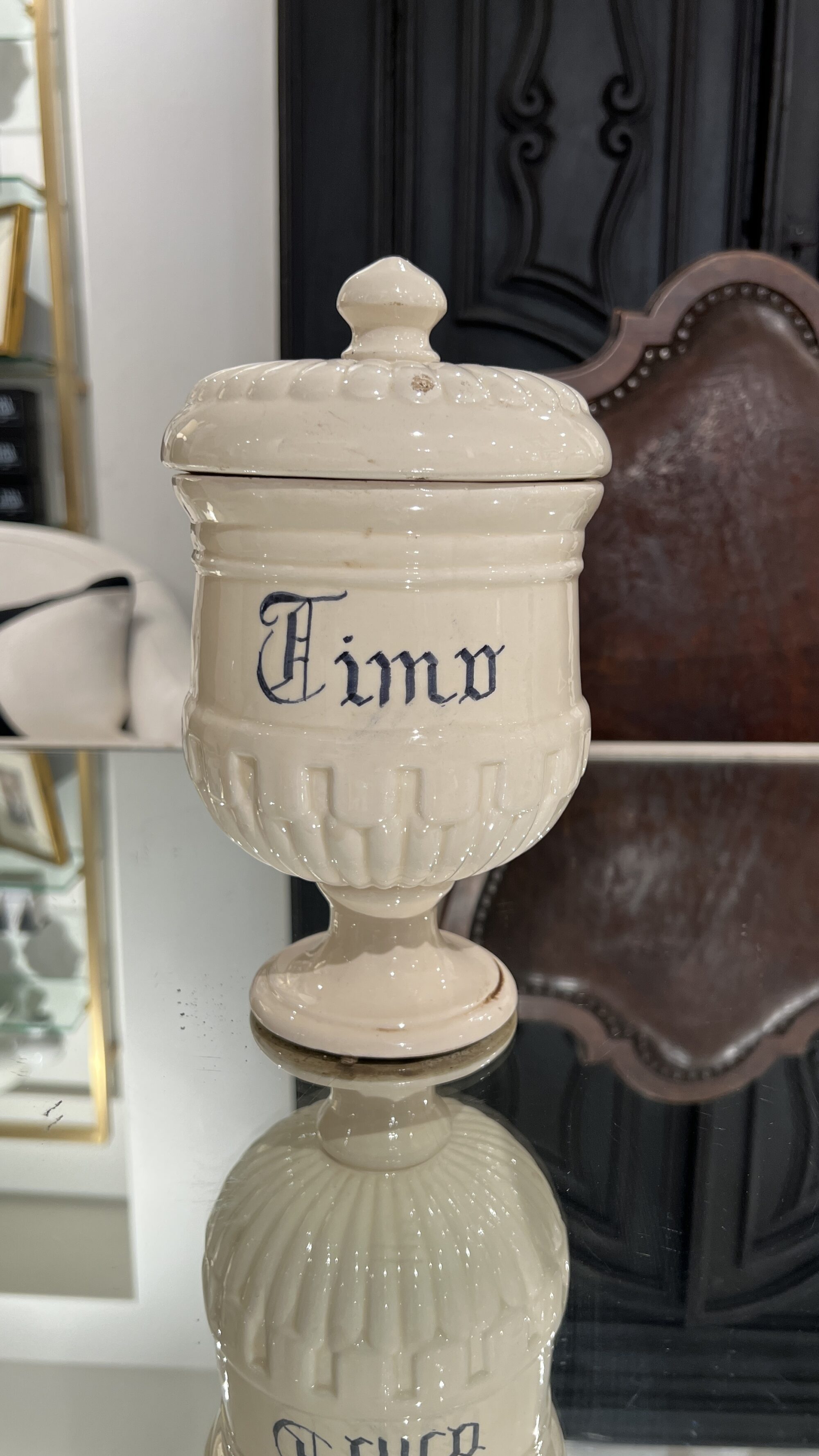 Antique Italian Set of 10 Jars w/Lids - Image 21