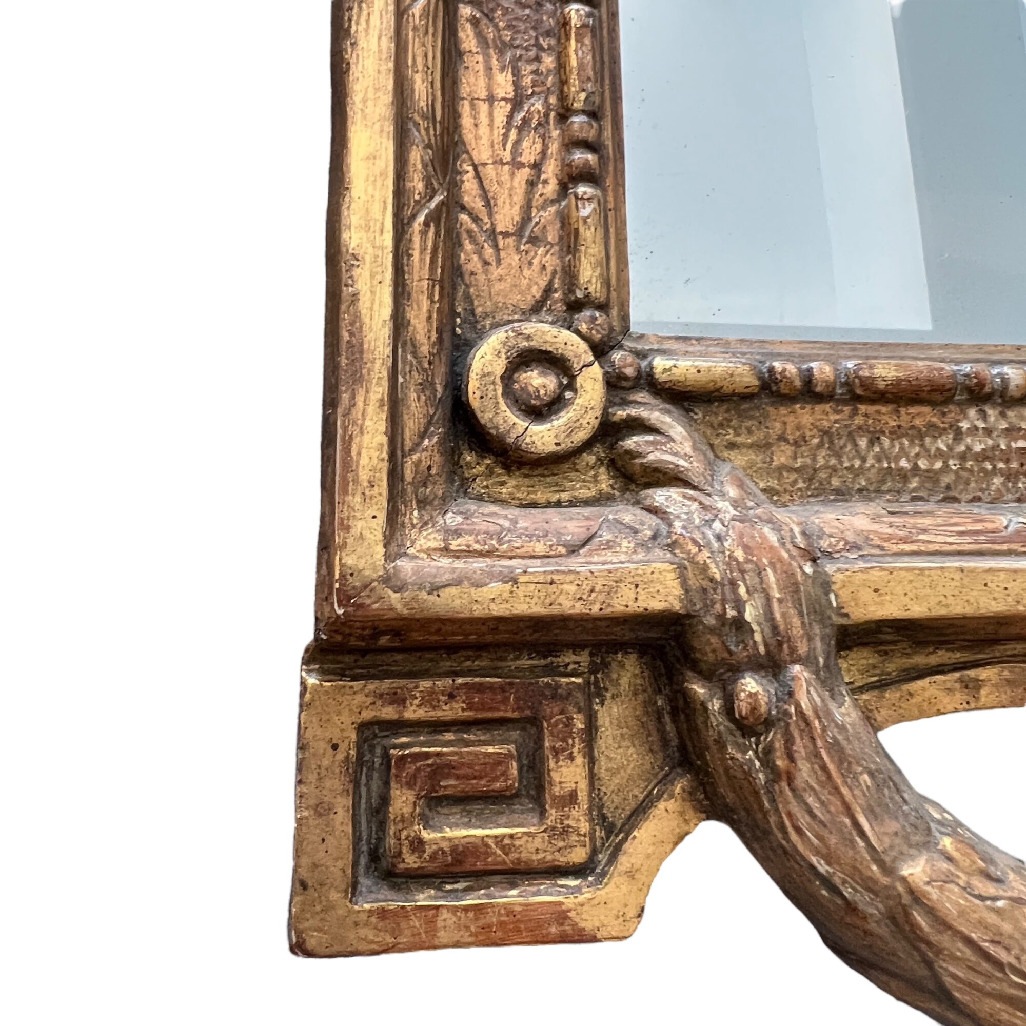 18th Century Swedish Gustavian Neoclassical Gilded Antique Mirror - Image 5