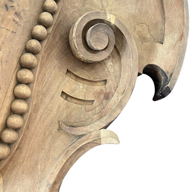 19th Century French Large Wooden Antique Fragment from a Chateau - Image 4