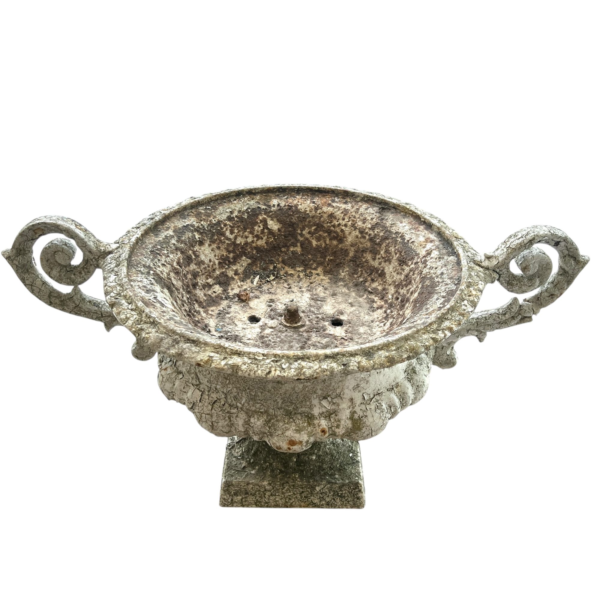 19th Century French Pair of Antique Iron Jardinieres with Handles - Image 5