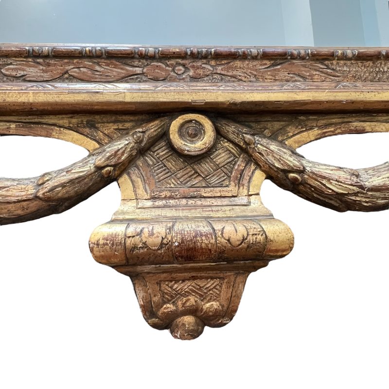 18th Century Swedish Gustavian Neoclassical Gilded Antique Mirror - Image 4