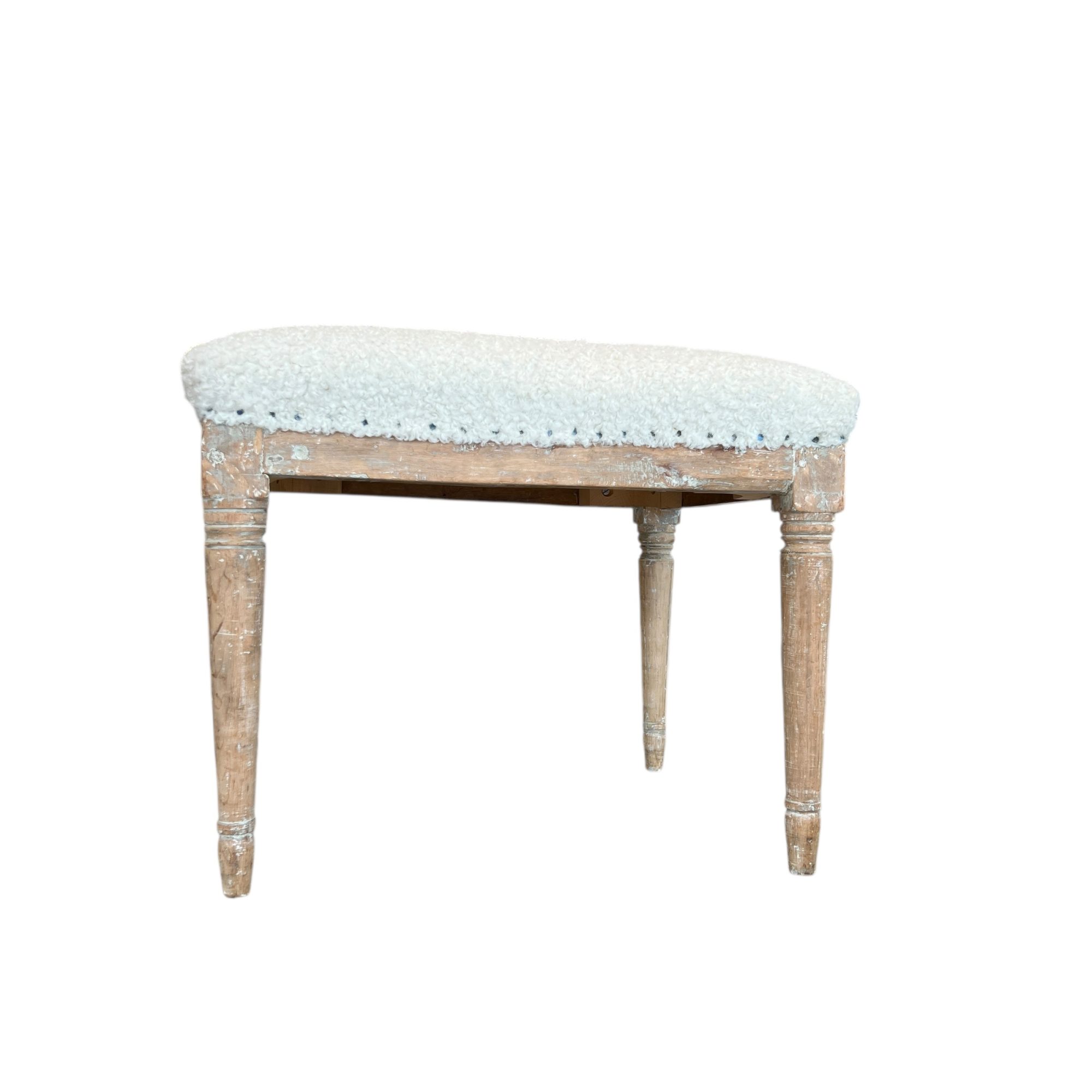 19th Century Swedish Gustavian Antique Tabouret-Stool - Image 3