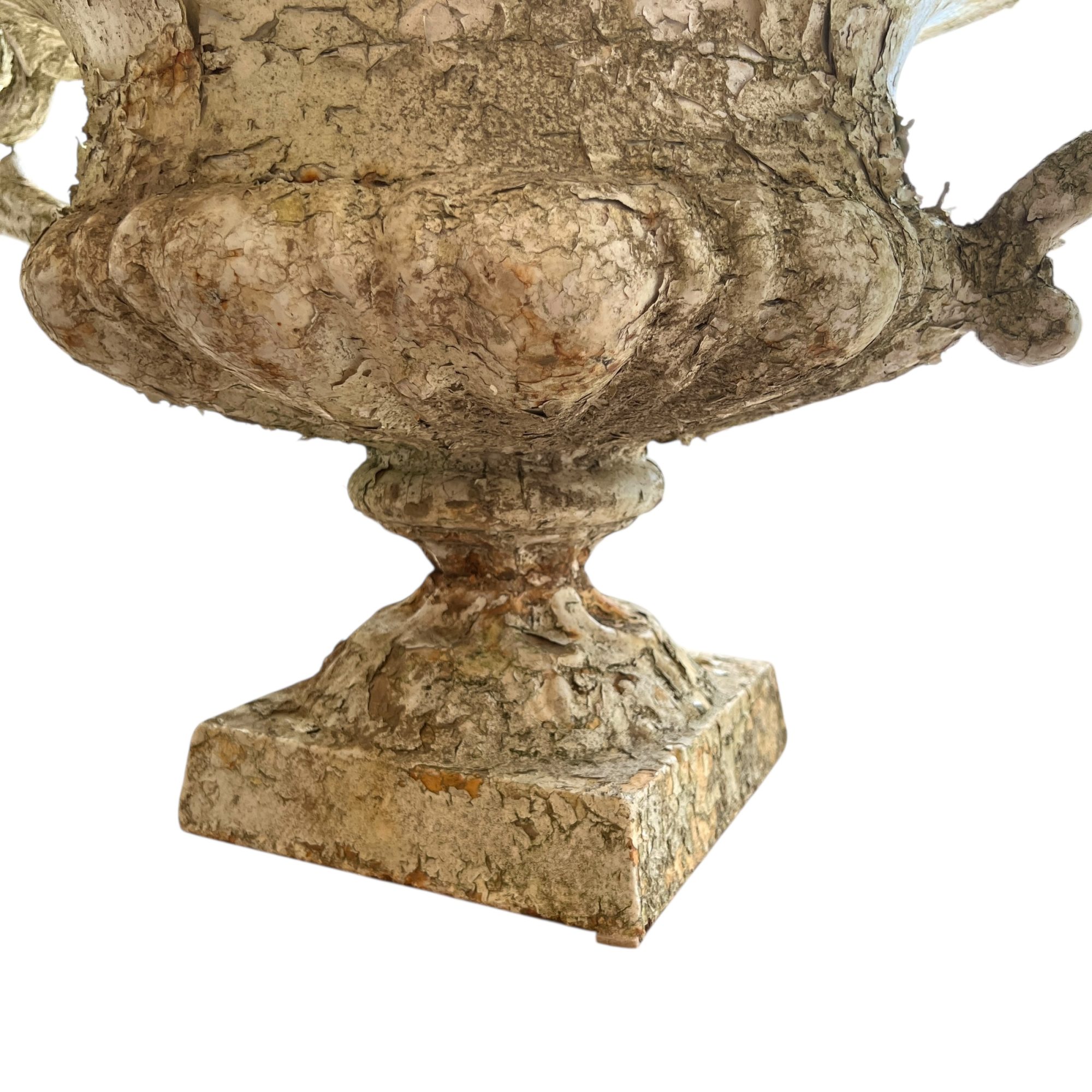 19th Century French Pair of Antique Iron Jardinieres with Handles - Image 9