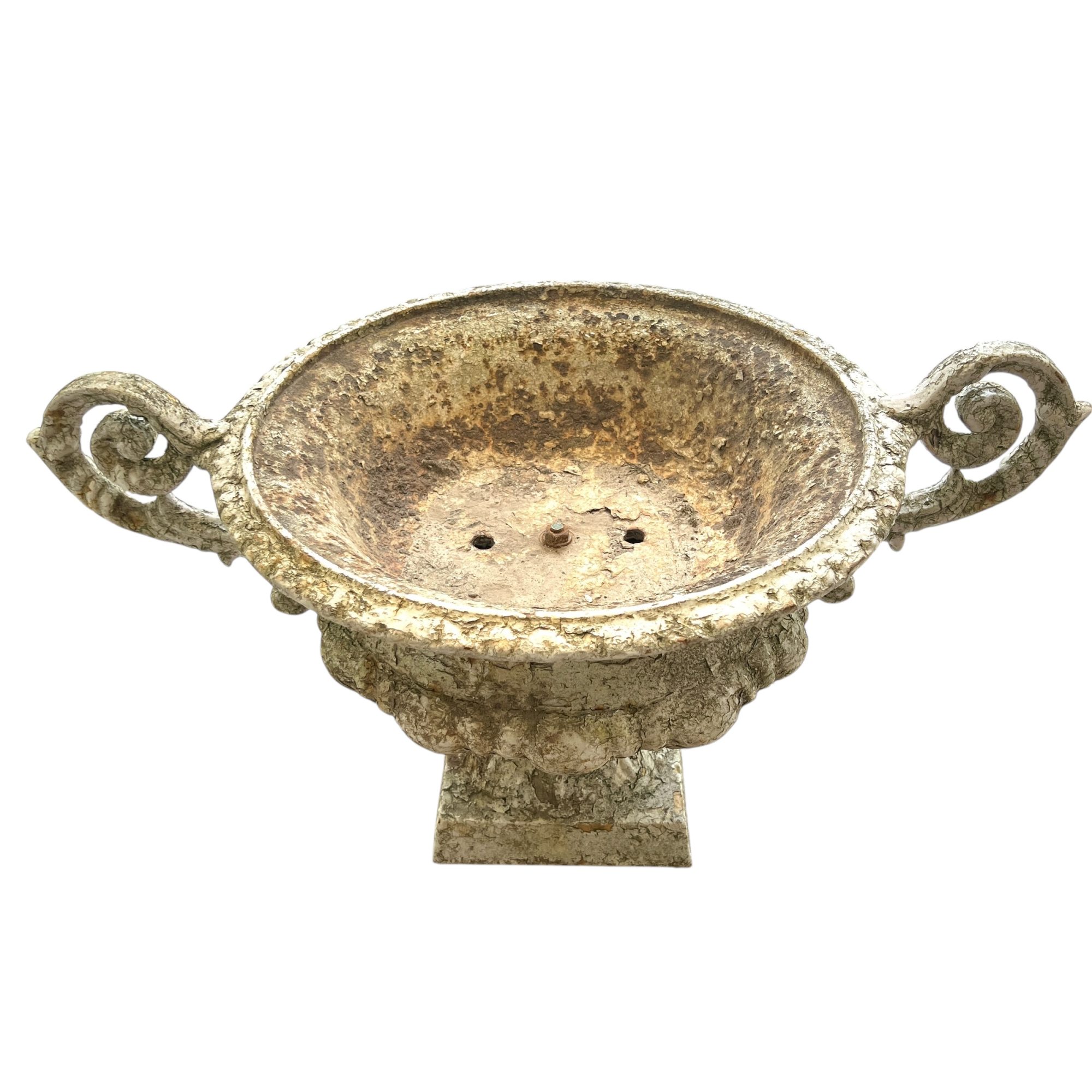 19th Century French Pair of Antique Iron Jardinieres with Handles - Image 10