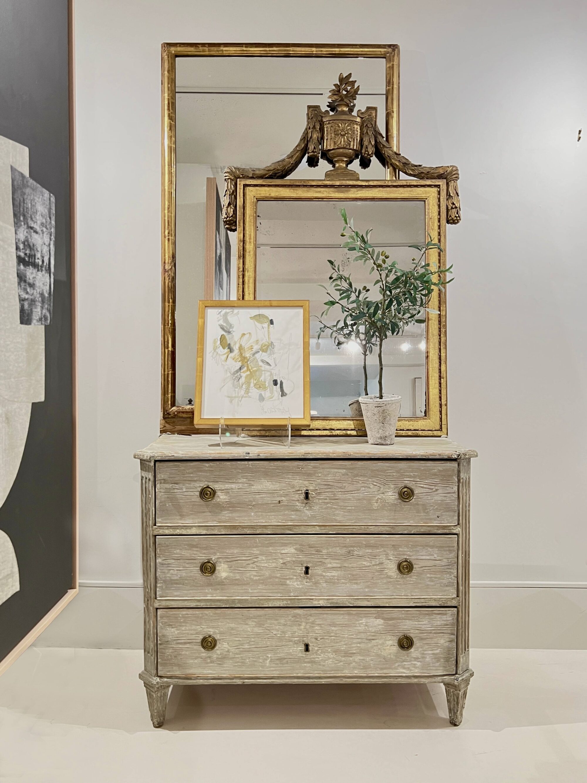 18th Century Swedish Gustavian Antique Painted Chest - Image 10