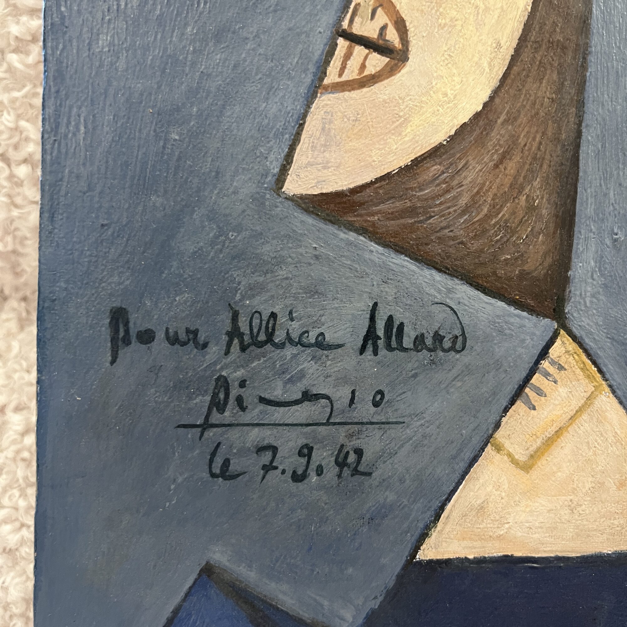 Picasso Oil & Mix Media on Canvas with Certificate of Authenticity - Image 4