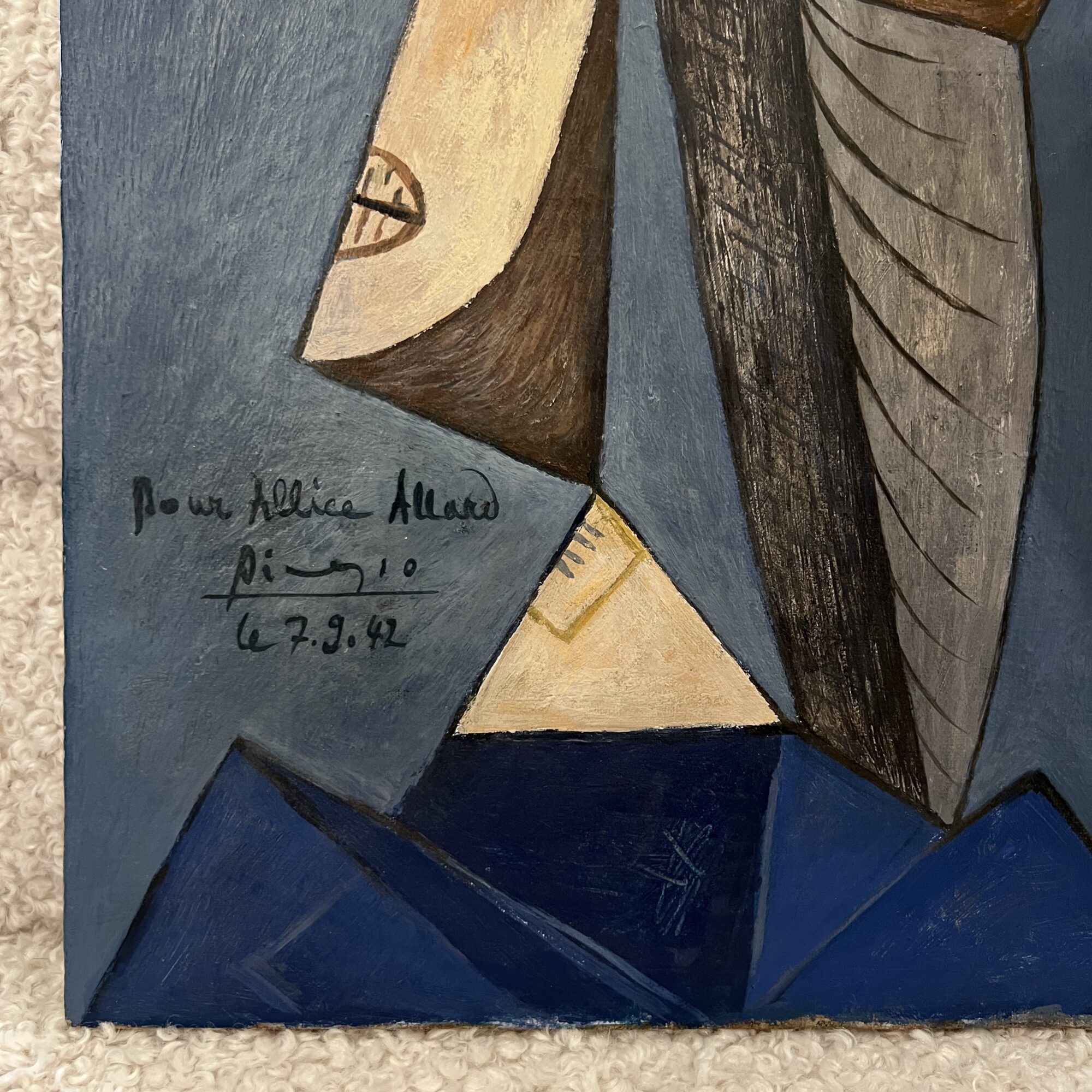 Picasso Oil & Mix Media on Canvas with Certificate of Authenticity - Image 8