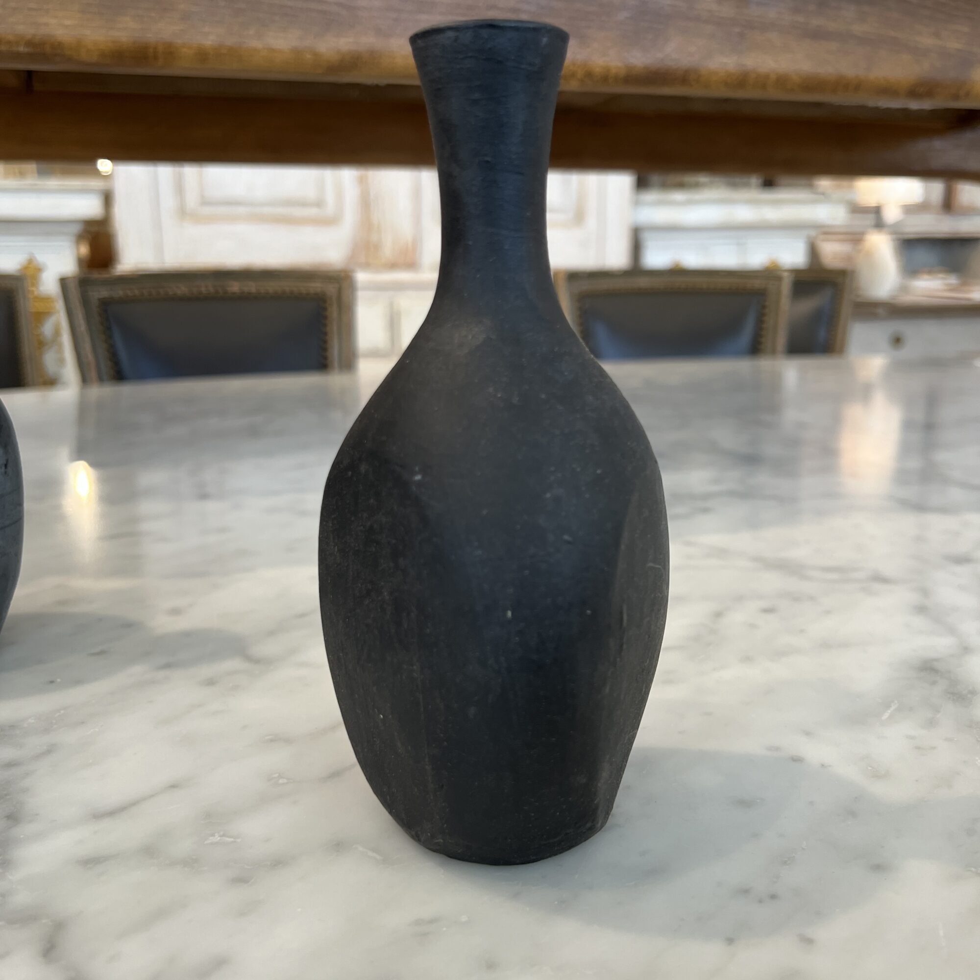 Set of 3 Small Black Vases - Image 4
