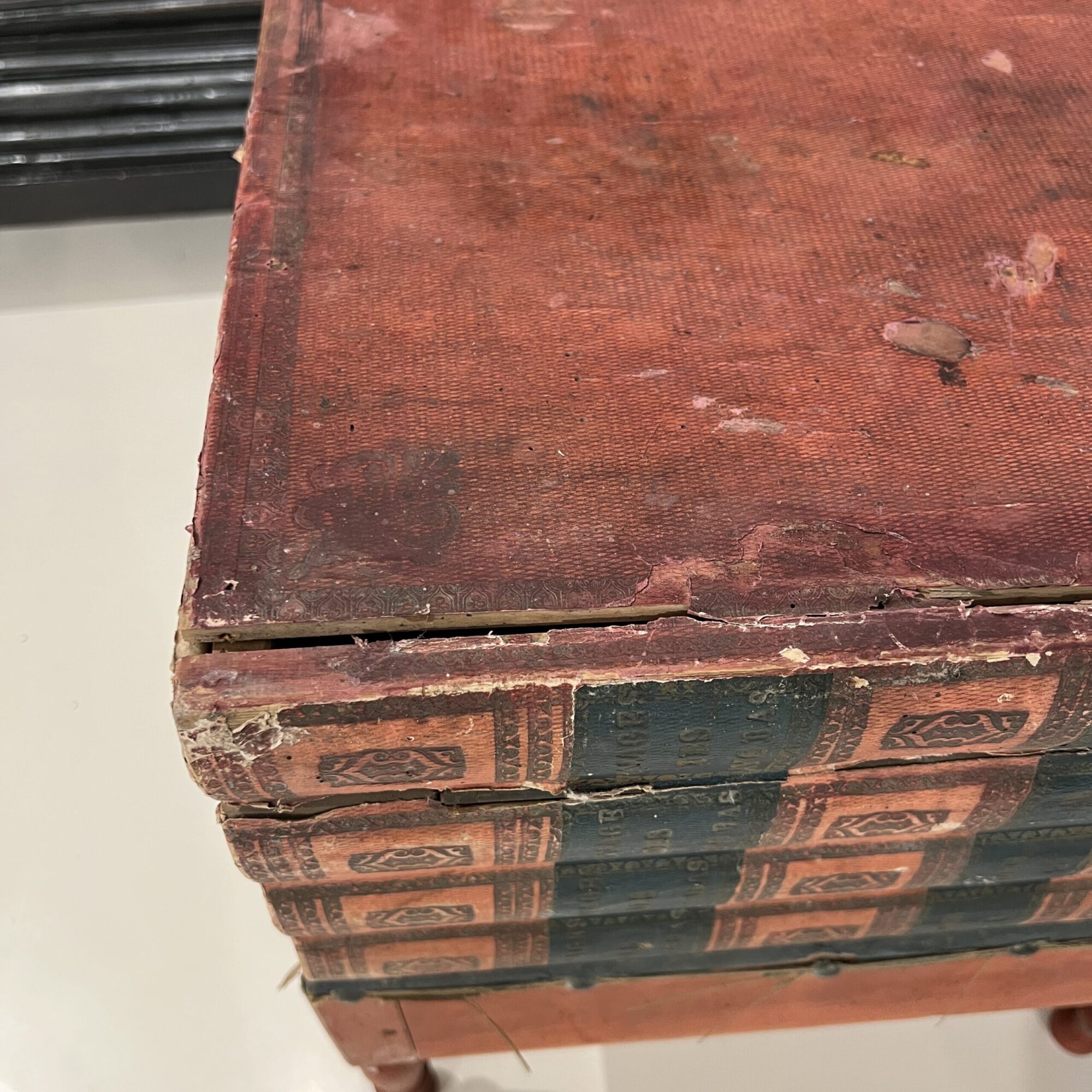 19th Century French Book Box Antique Side Table - Image 6