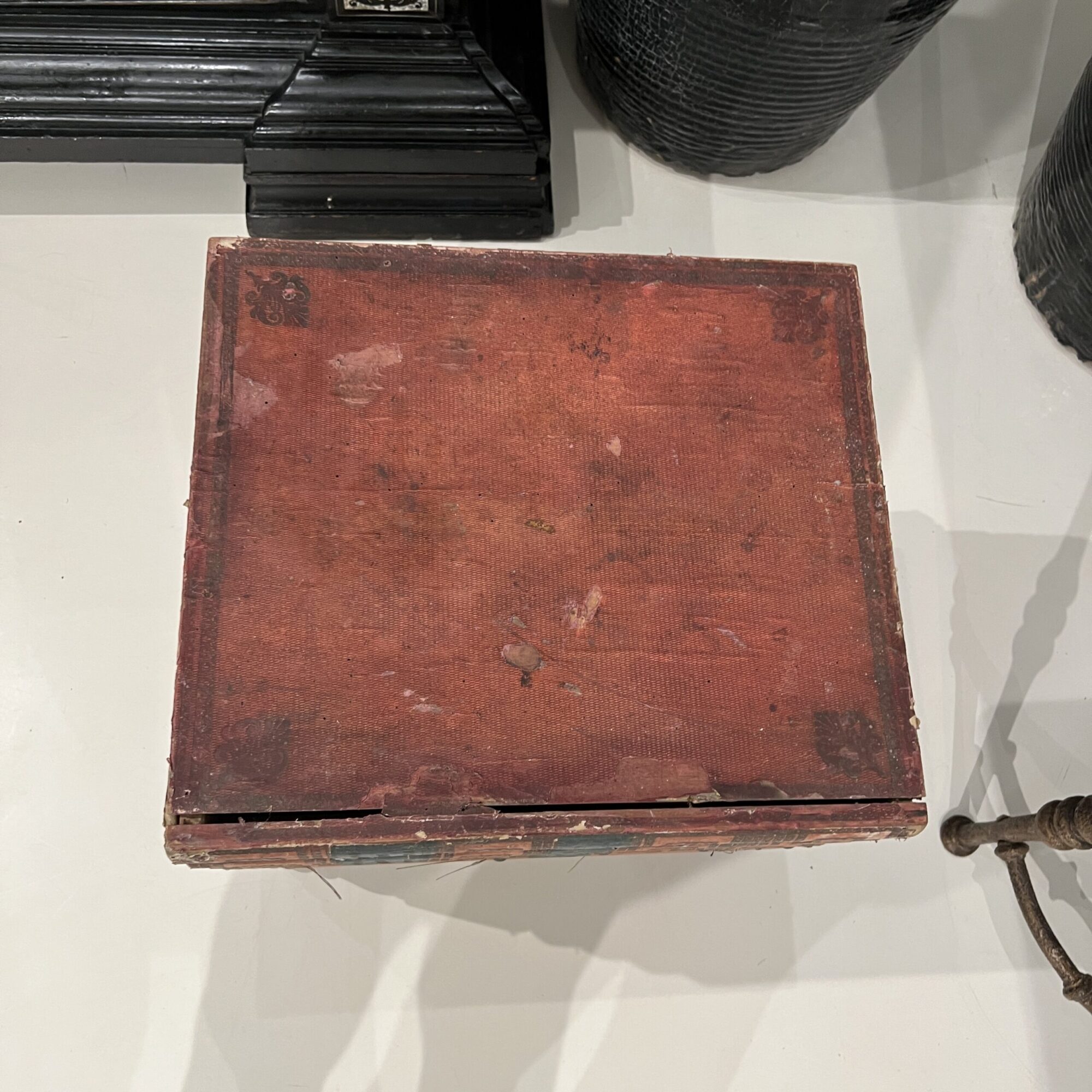 19th Century French Book Box Antique Side Table - Image 8