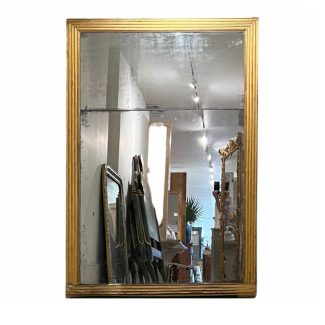 18th Century Tall Louis XVI Gilded Antique Mirror