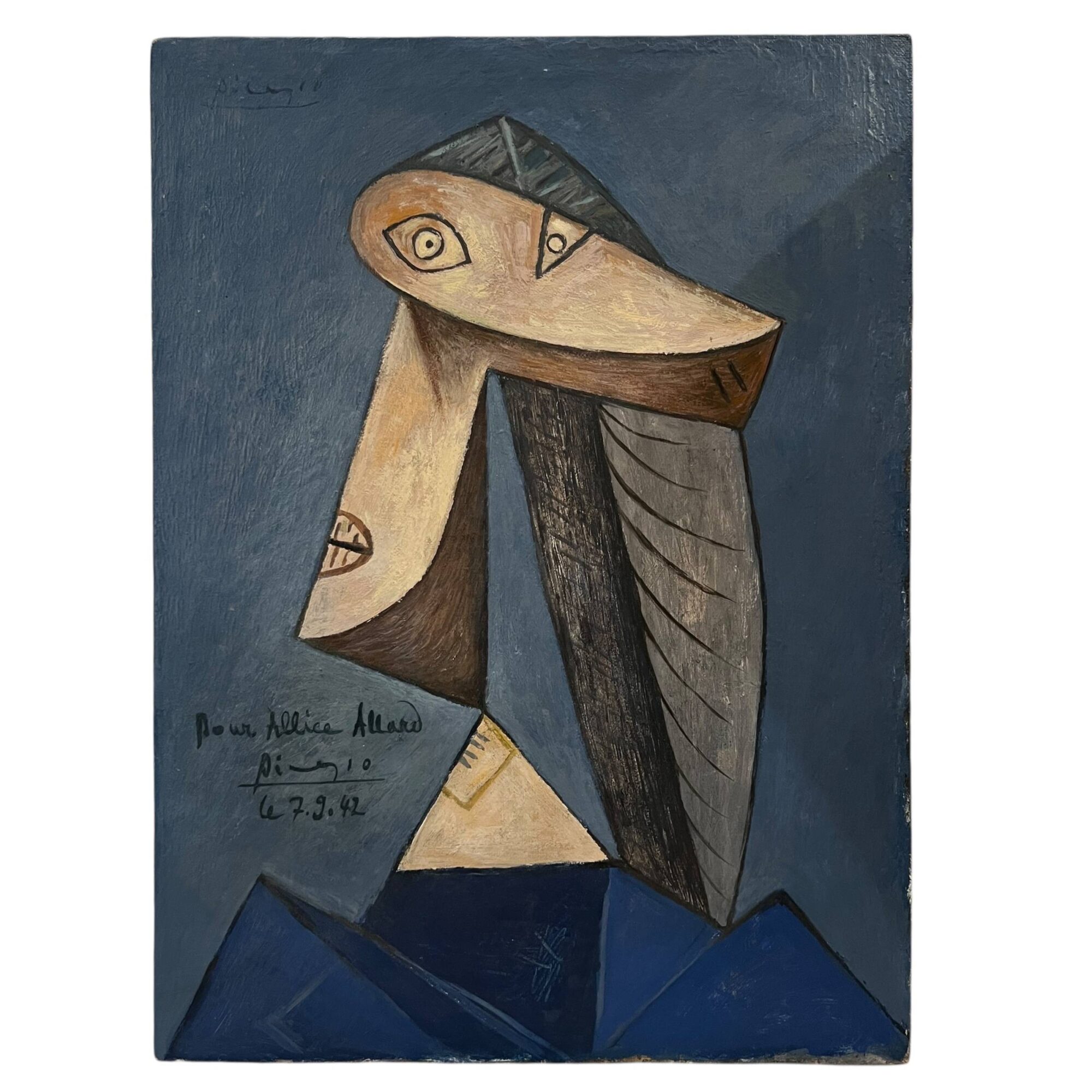 Picasso Oil & Mix Media on Canvas with Certificate of Authenticity - Image 2