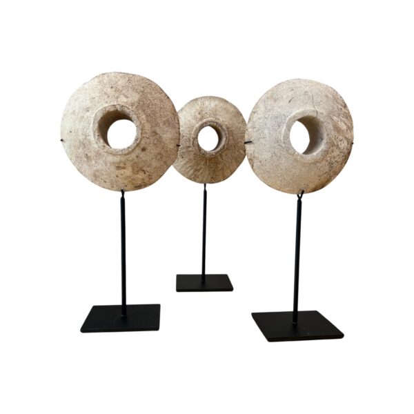 Set of 3 Millstones on Base