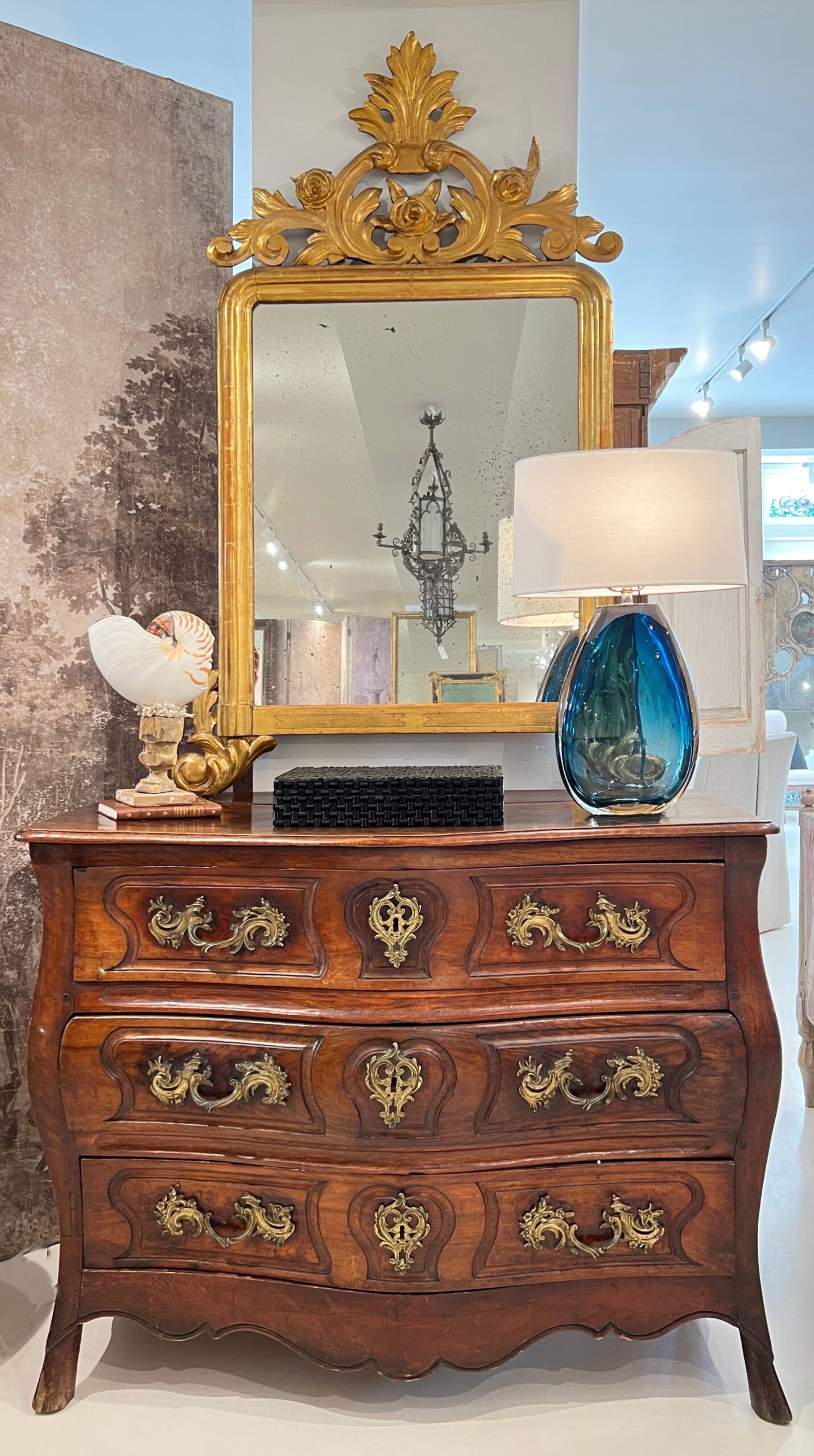 18th Century Louis XIV/XV Walnut Bombe Chest with Hoof Foot - Image 9