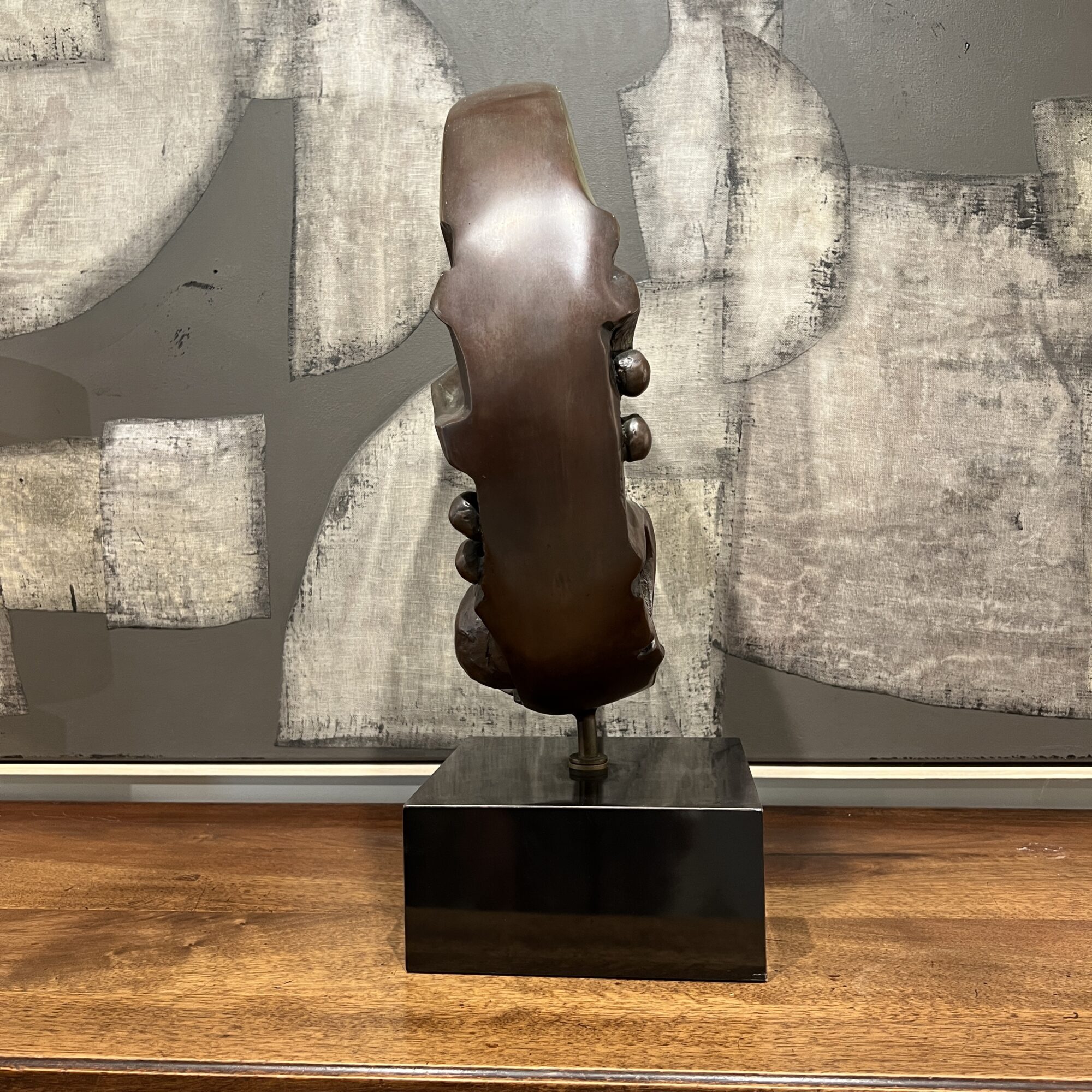 Modern Abstract Bronze Sculpture - Signed - Image 5