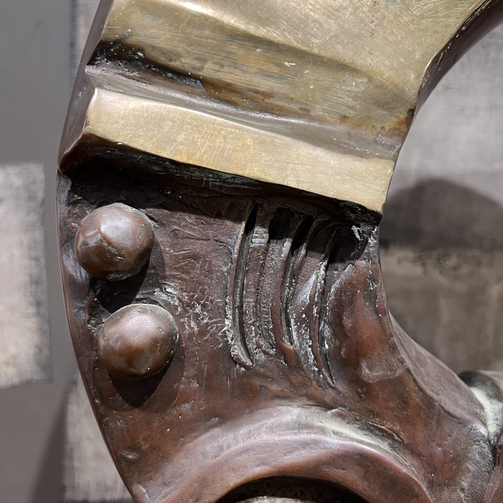 Modern Abstract Bronze Sculpture - Signed - Image 6