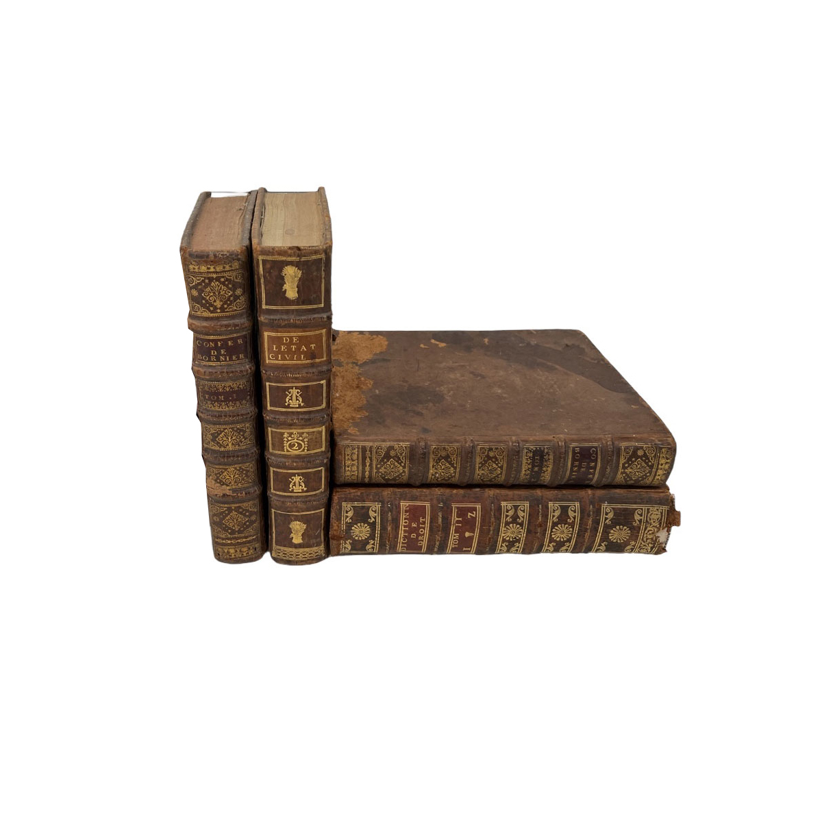 Set of 4 Antique Books