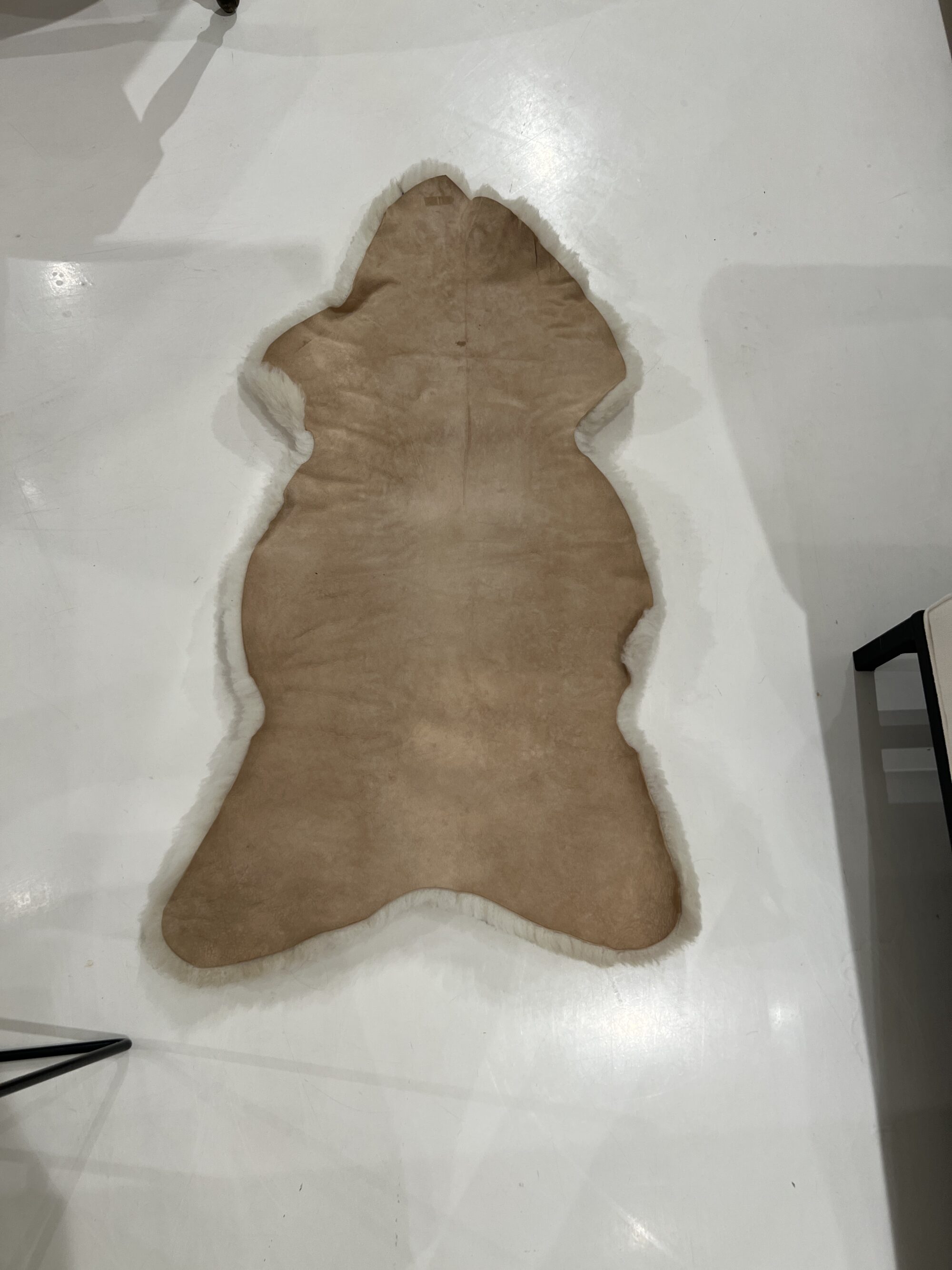 Small Sheepskin Rug - White - Image 4