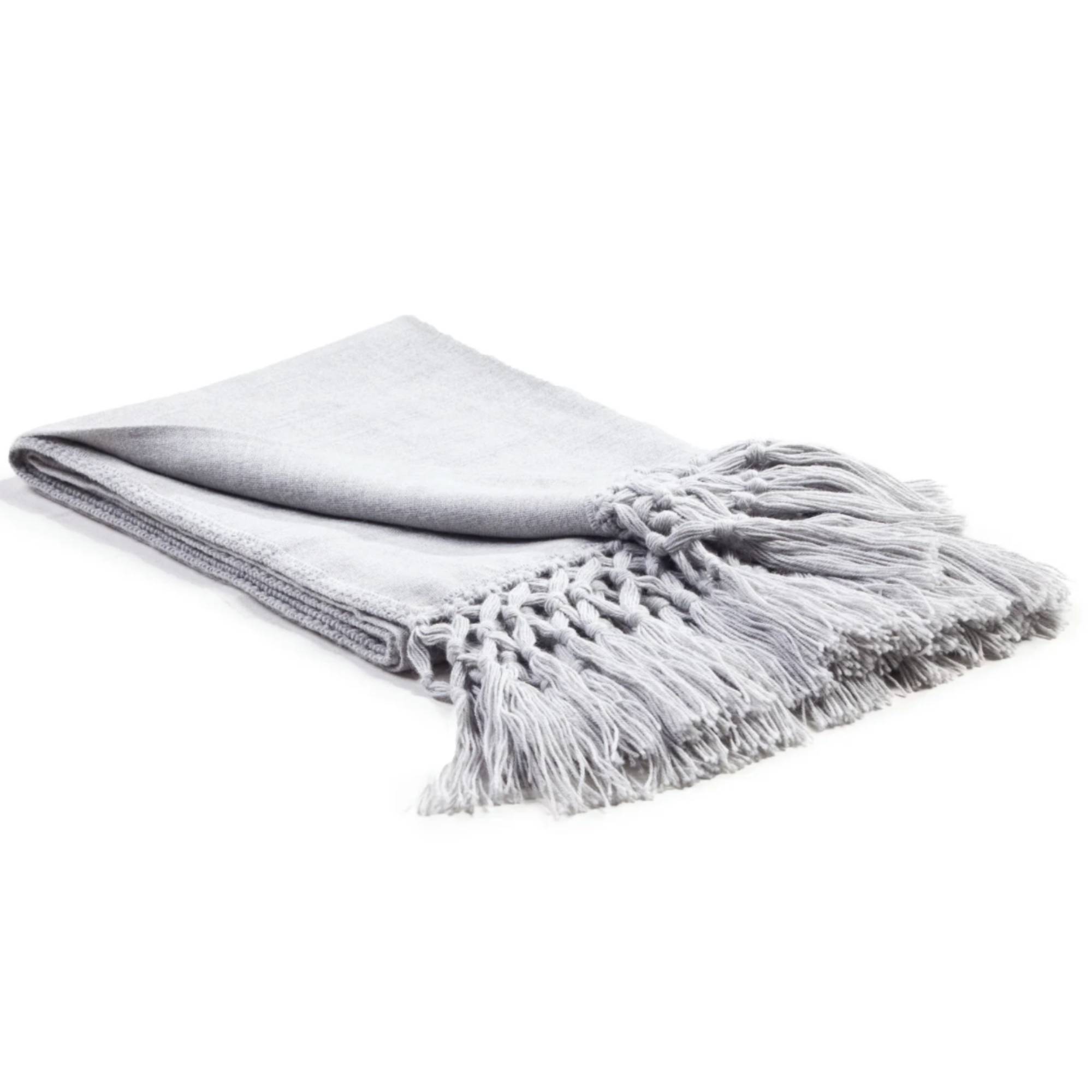 Peruvian Alpaca Throw - Grey